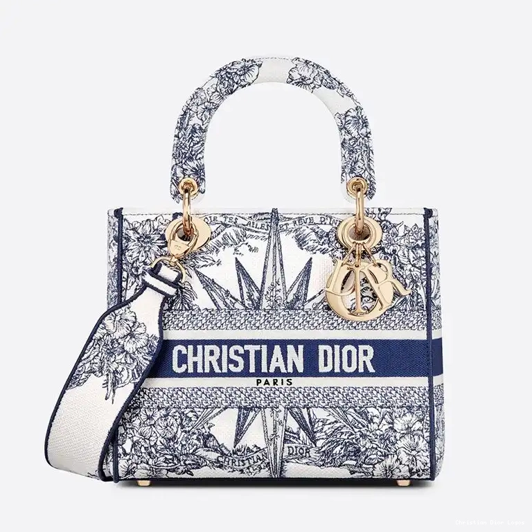 Cheap Canvas D-lite Motif Lady Reve d'Infini Bag Medium Blue 0412 Luxury
